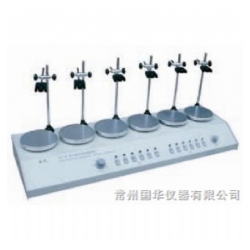 常州國華多頭磁力加熱攪拌器HJ-6