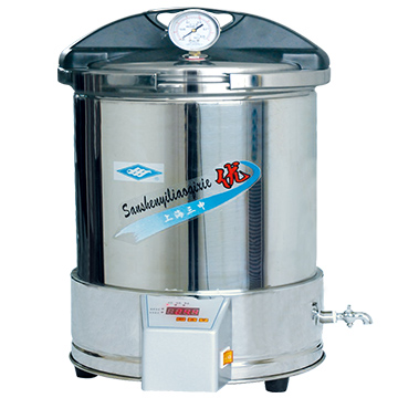 上海三申手提式不銹鋼壓力蒸汽滅菌器（定時數控）YX280/15（F）