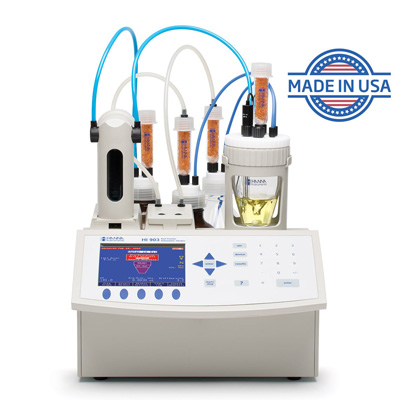 哈納卡爾費(fèi)休容量法【KF】水分滴定儀HI903